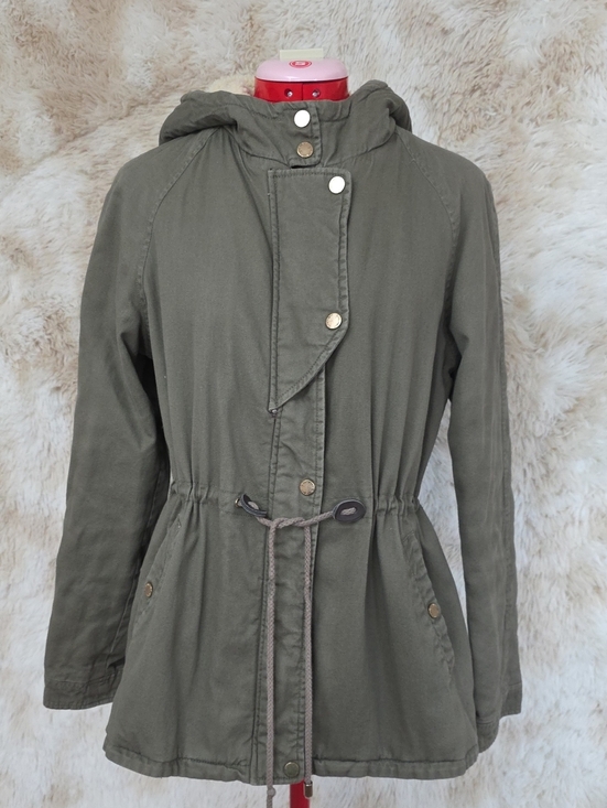 Collection B Other - *Collection New York Olive Green Sherpa Lined Hooded Utility Jacket Women Large